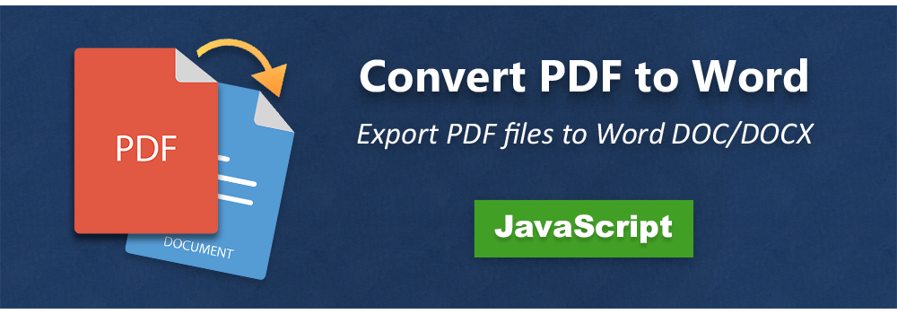 Konwertuj plik PDF na Word w JavaScript