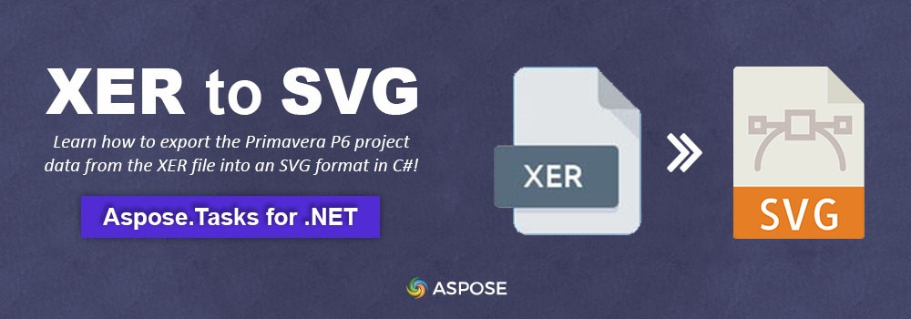 Konwertuj Primavera XER na SVG za pomocą C#