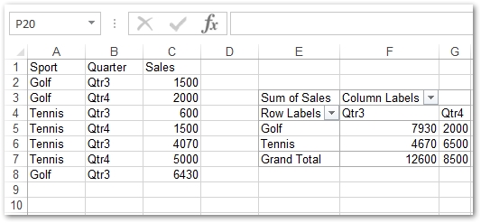 Arquivo Excel