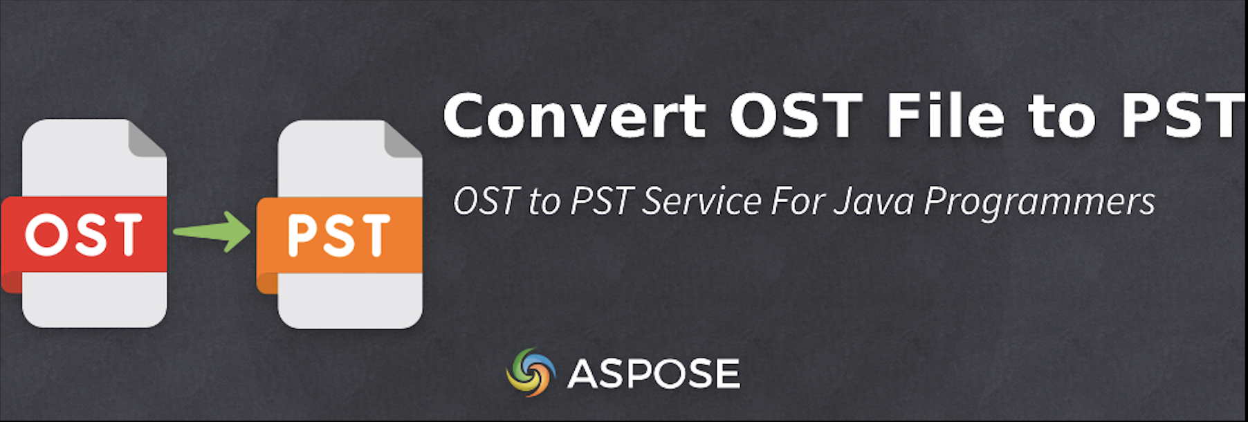 Converta arquivos OST para PST em Java - Conversor gratuito de OST para PST