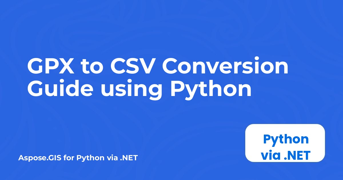 Guia de Conversão de GPX para CSV usando Python