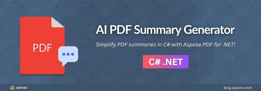 AI PDF Summary Generator em C#