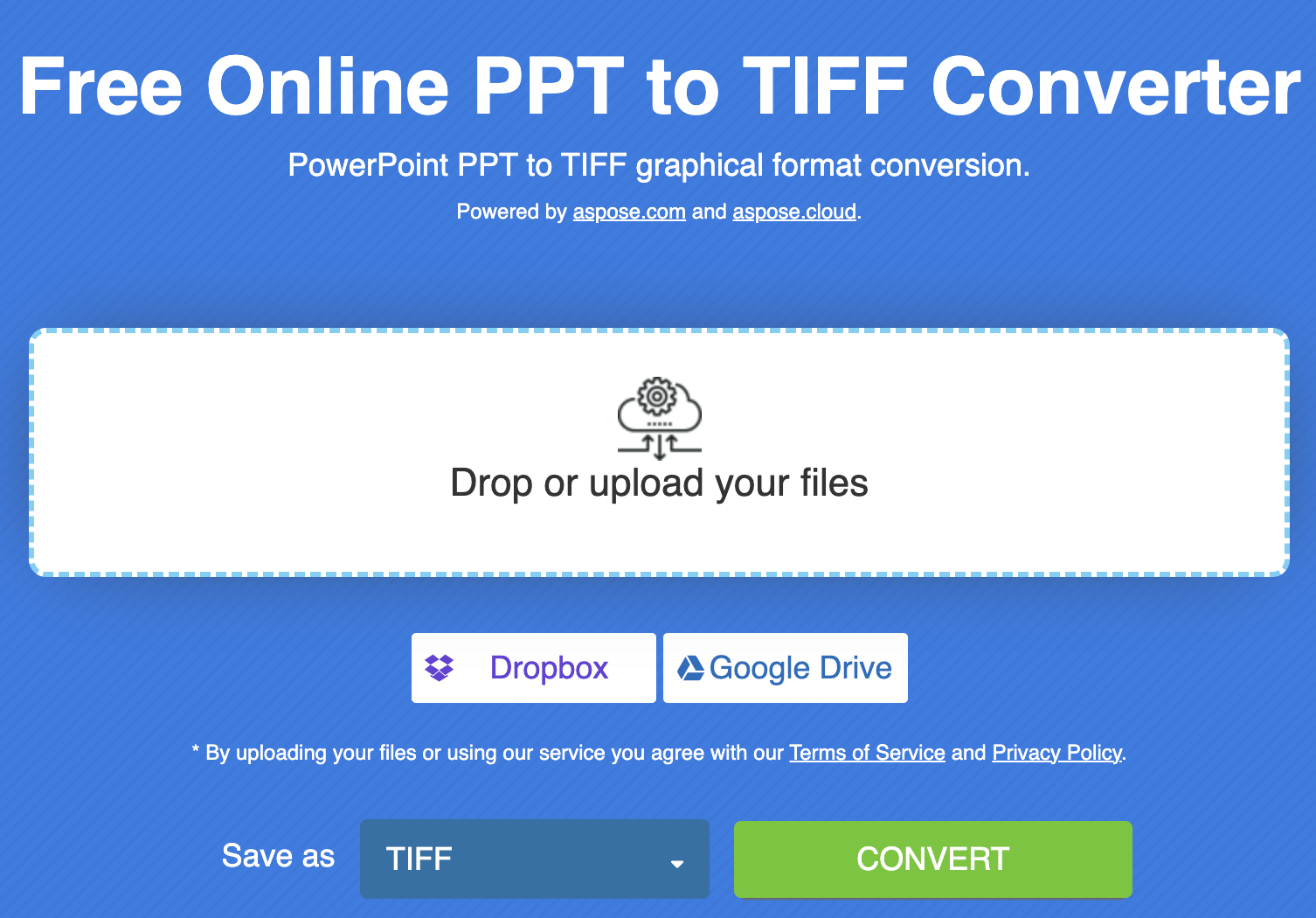 Conversor PPT para TIFF