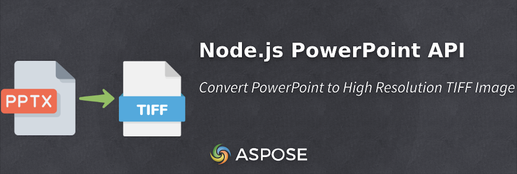 Converter Slide do PowerPoint em Imagem no Node.js - PPT para TIFF