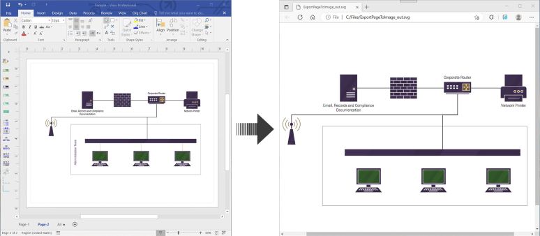 Save Specific Page of Visio as SVG in C#