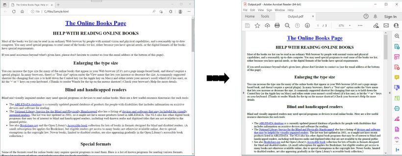 Преобразование HTML в PDF с помощью C#