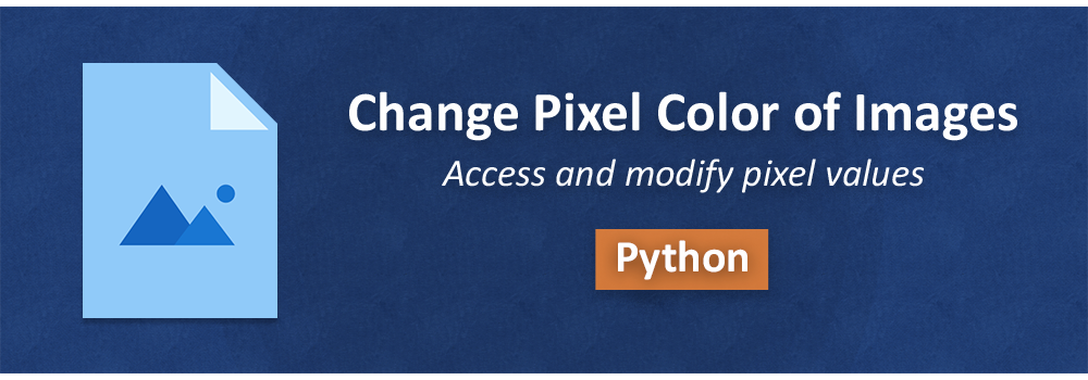 Изменить цвет пикселя изображения в Python