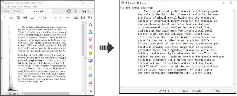Выполняйте OCR в PDF и сохраняйте текст в C#