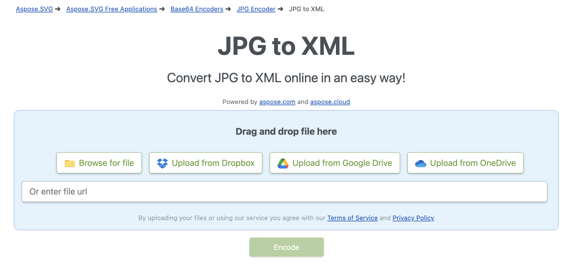 Преобразование JPG в XML - Бесплатный онлайн-конвертер изображений в XML