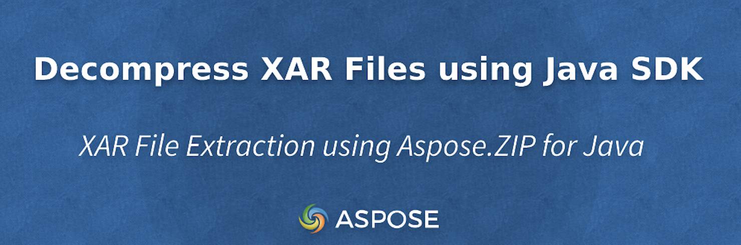 Decompress Xar Files using Java Sdk