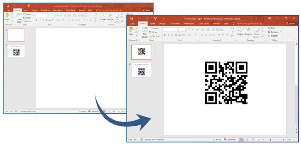 Add QR Code to Existing Presentation in C#