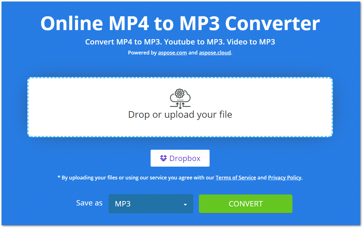 Periodisk At håndtere Somatisk celle Convert MP4 to MP3 Online - Best MP4 to MP3 Converter
