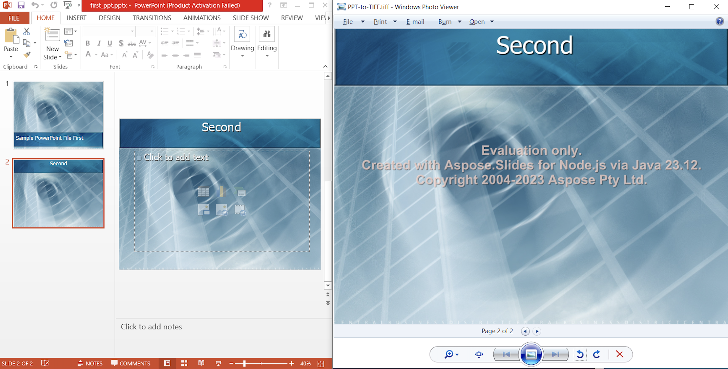 convert powerpoint to high resolution tiff