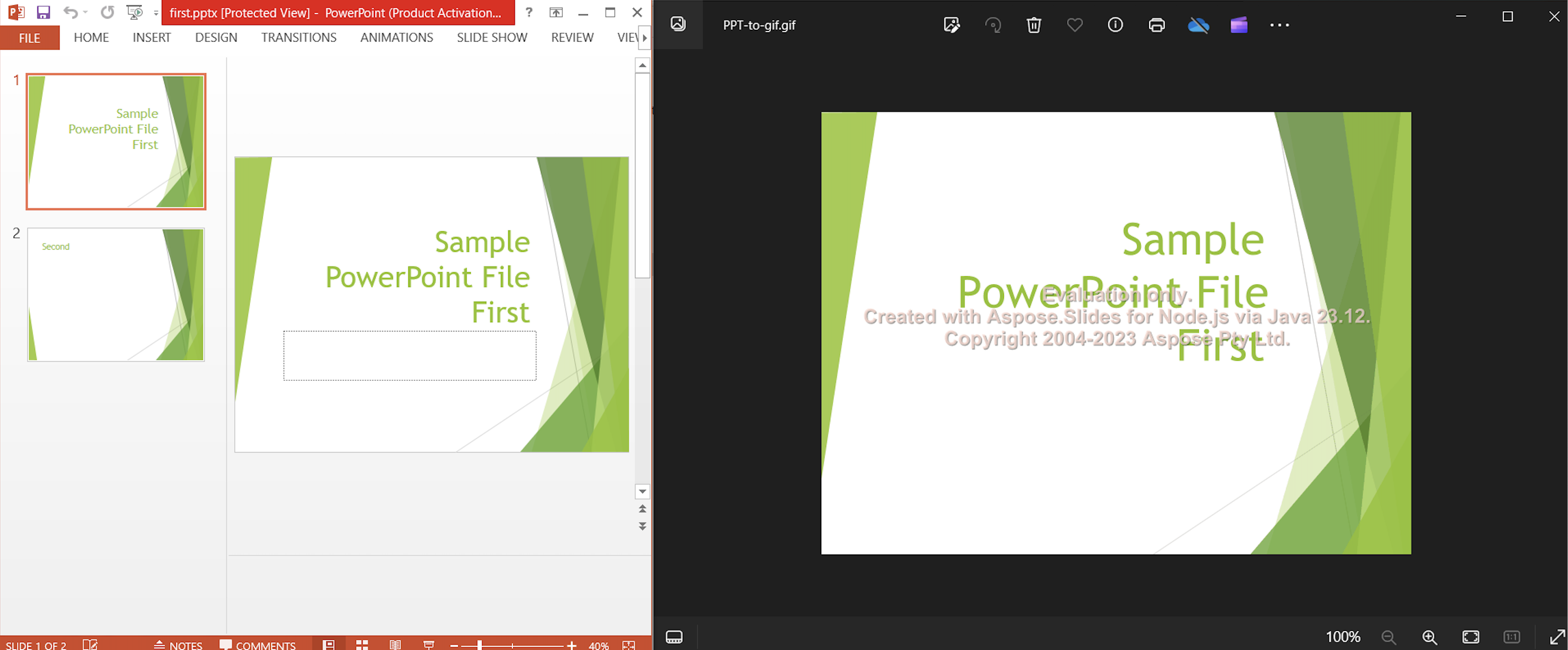 PowerPoint to GIF Converter