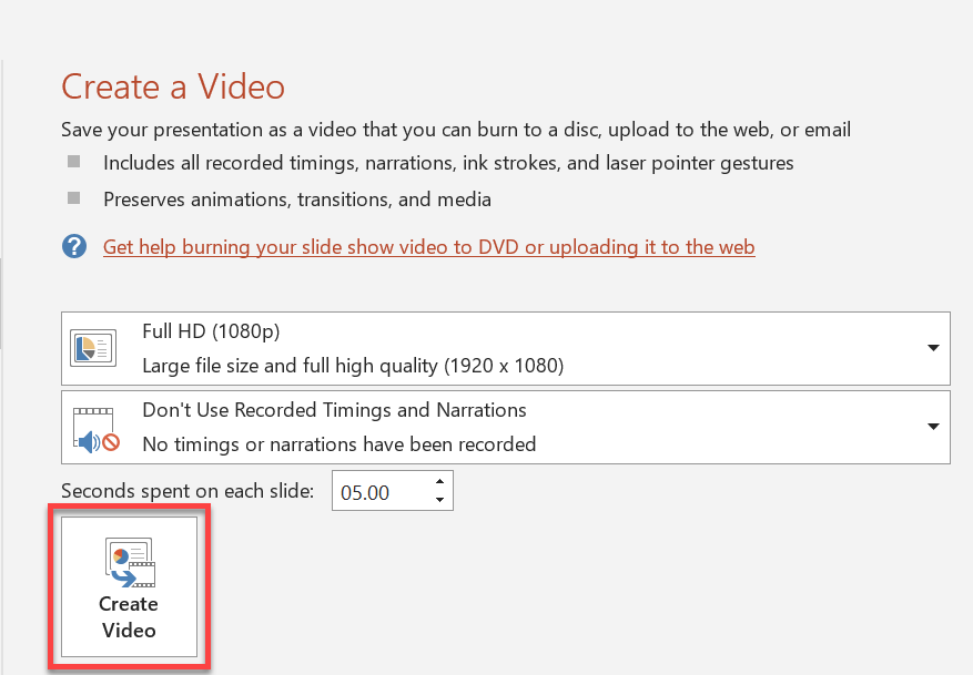 Convert PowerPoint PPT to video in C#