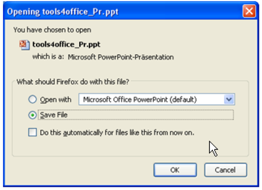 Preview of PPT download dialog