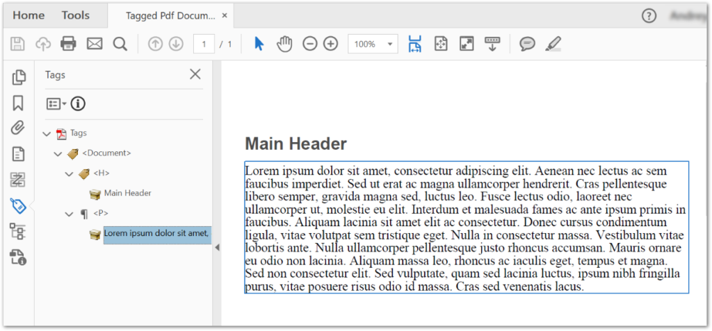 Skapa en taggad PDF-fil i C#