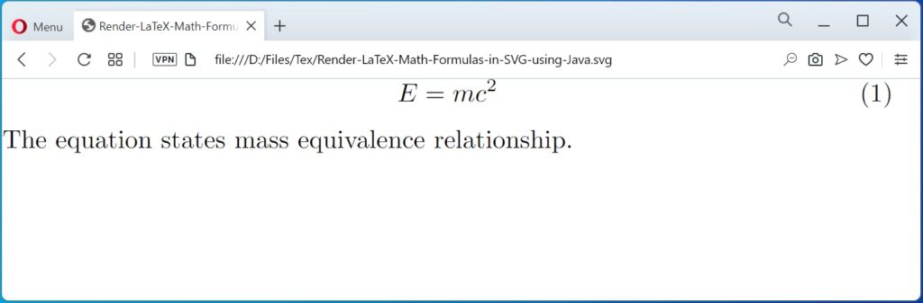 Återge LaTeX Math-formler i SVG med Java.