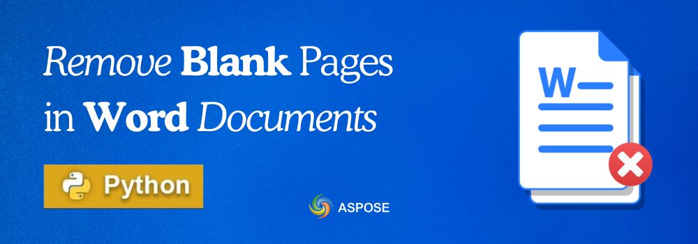 Ta bort tomma sidor i Word med Python