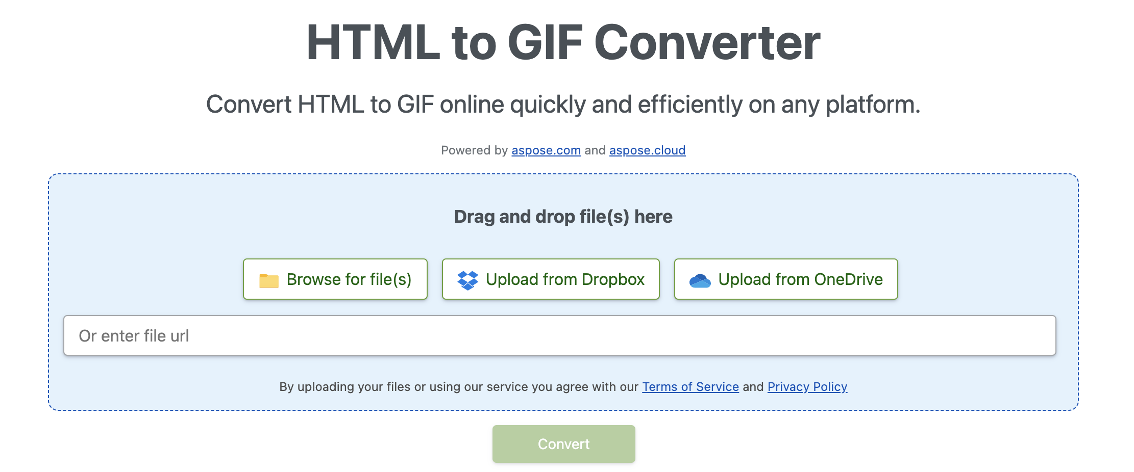 เครื่องมือแปลงไฟล์ html เป็น gif