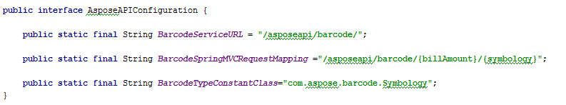 Aspose java code for spring application