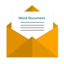 send word document as email in java