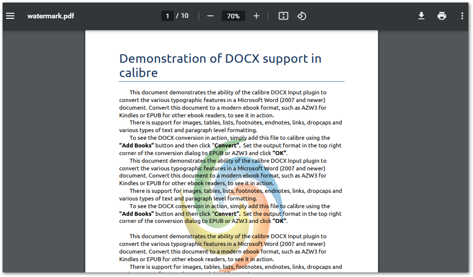 Java kullanarak PDF'de görüntü filigranı