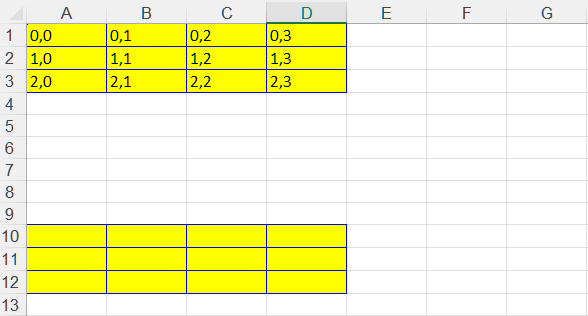 Sao chép Kiểu Dải Chỉ trong Excel bằng Java