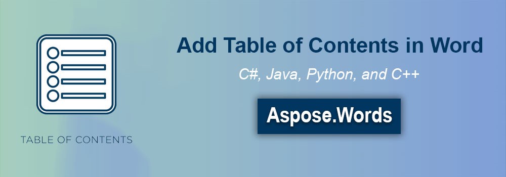 Add a table of contents in Word | Insert table of contents in Word