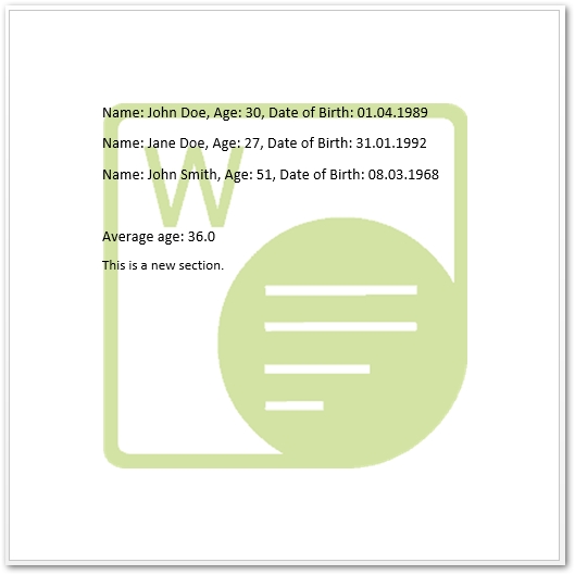 Add image watermark to Word in Java