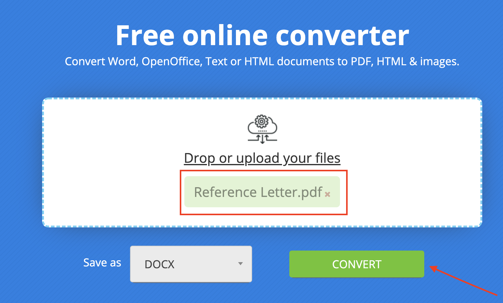 Convert your PDF