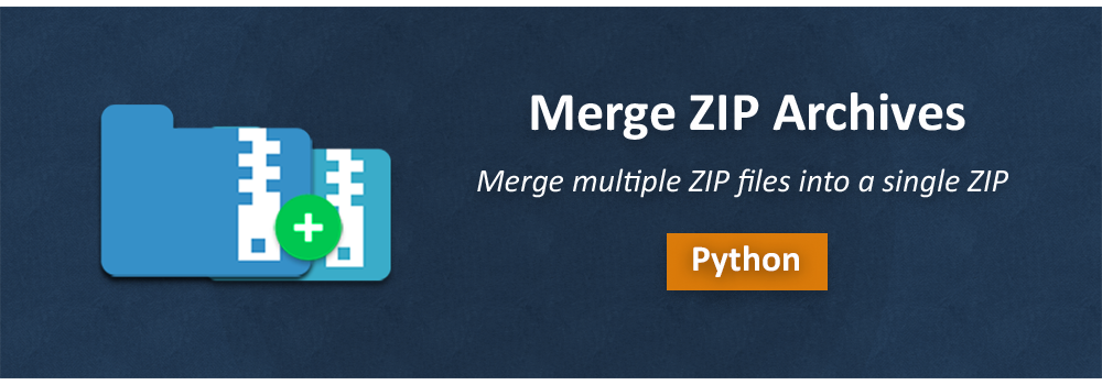 Merge Multiple ZIP Files in Python