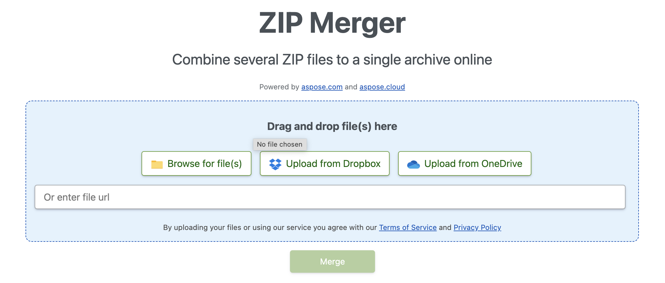 merge ZIP files